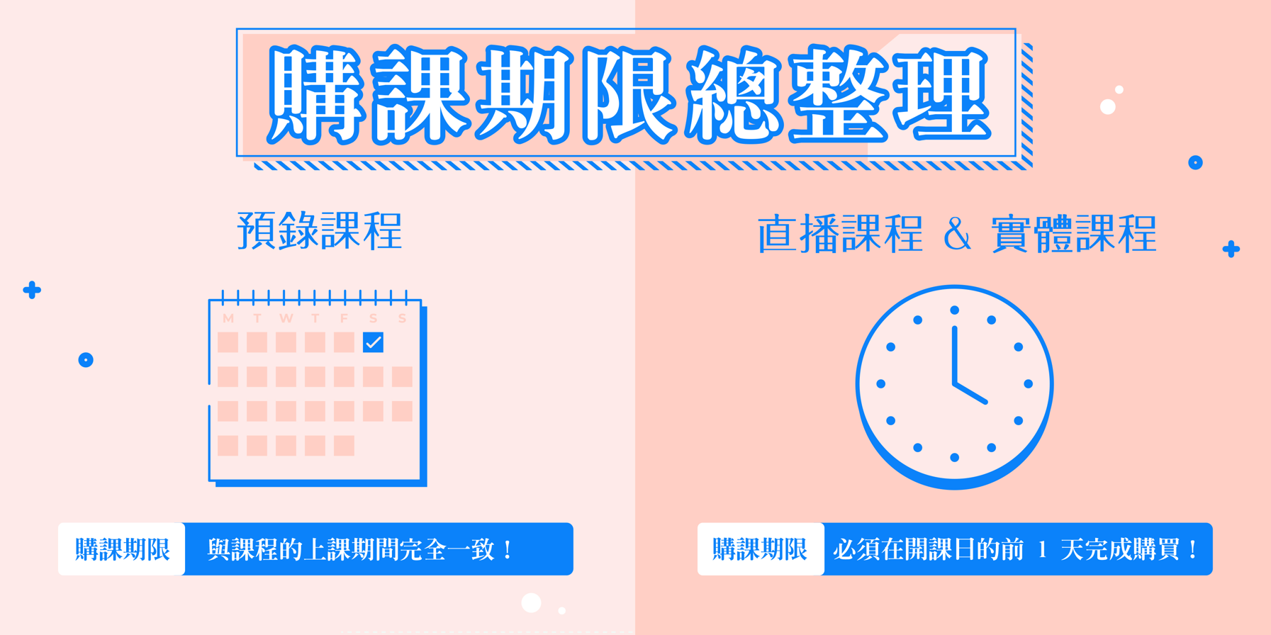 【平台功能09】-購課期限「愛注意」!兩大規範別搞錯!